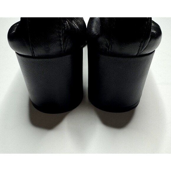 Everlane Size 10 The Day Heel Black Leather Block Round Toe Slip On NWOT - Picture 9 of 13
